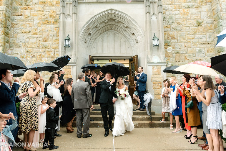 16 Clen Moore Presbyterian Church wedding exit(pp w768 h512) - Sarah + Kirill | DoubleTree Hotel Youngstown Ohio Wedding Photos