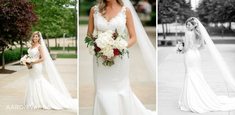 38 beautiful bride portrait(pp w768 h378) - Sarah + Kirill | DoubleTree Hotel Youngstown Ohio Wedding Photos
