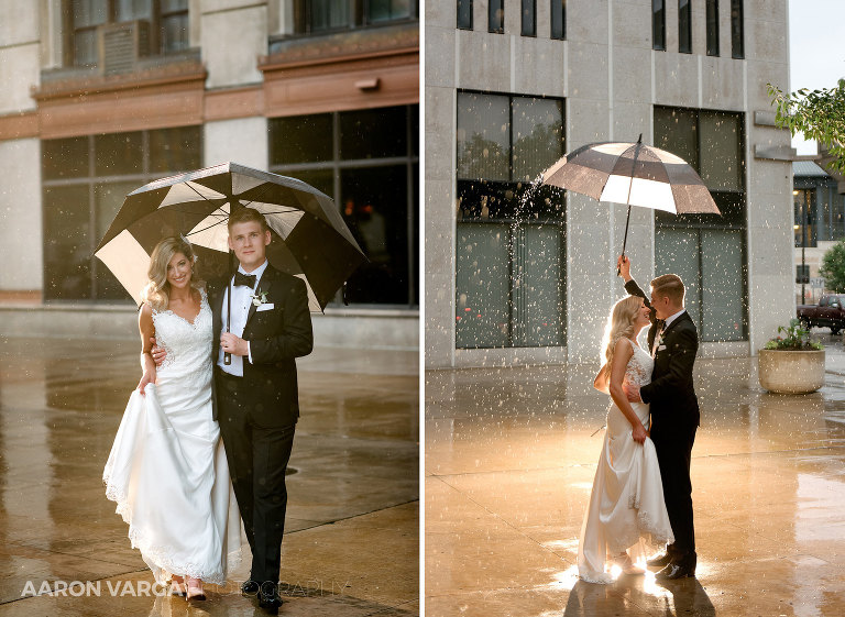 54 bride groom rainy wedding photos(pp w768 h561) - Sarah + Kirill | DoubleTree Hotel Youngstown Ohio Wedding Photos