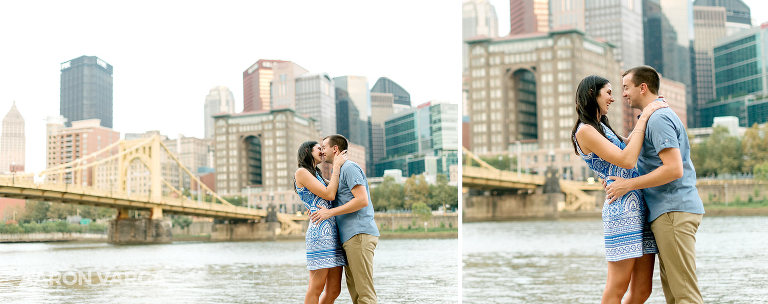 22 north shore pittsburgh engagement(pp w768 h304) - Alexis + Luke | Downtown Pittsburgh and North Shore Engagement Photos