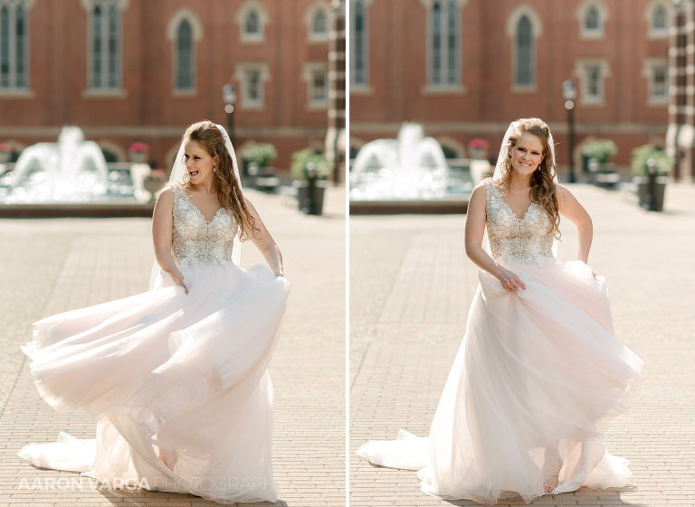37 bride spinning pink wedding dress(pp w768 h561) - Hillary + Casey | Duquesne Power Center Wedding Photos