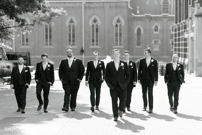 39 duquesne university groomsmen(pp w768 h512) - Hillary + Casey | Duquesne Power Center Wedding Photos
