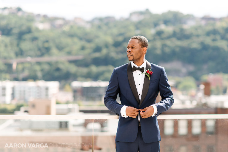 32 distrikt hotel wedding groom(pp w768 h512) - Alison + Steven | Heinz Hall and Rivers Club Wedding Photos