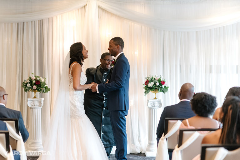 37 rivers club wedding ceremony happy(pp w768 h512) - Alison + Steven | Heinz Hall and Rivers Club Wedding Photos