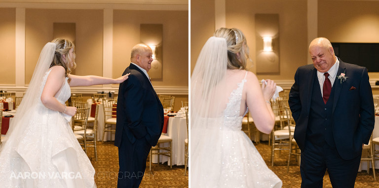 13 bride father first look(pp w768 h381) - Hilary + Justin | The Chadwick Wedding Photos