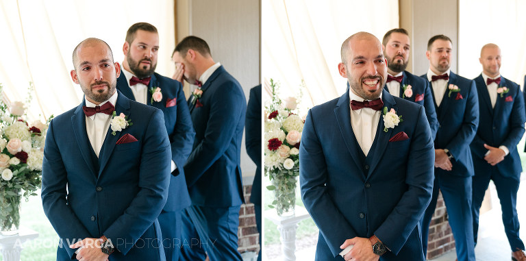 15 groom seeing bride tears emotional(pp w768 h381) - Hilary + Justin | The Chadwick Wedding Photos