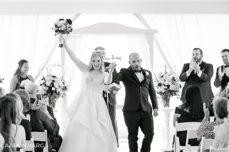18 chadwick wedding ceremony cheers(pp w768 h512) - Hilary + Justin | The Chadwick Wedding Photos