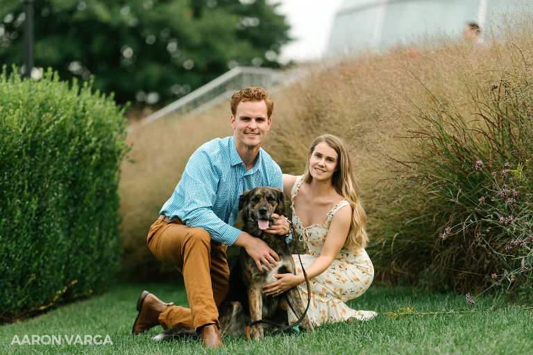 01 phipps conservatory engagement with dog(pp w768 h512) - Chelsey + Teddy | Schenley Park Engagement Photos