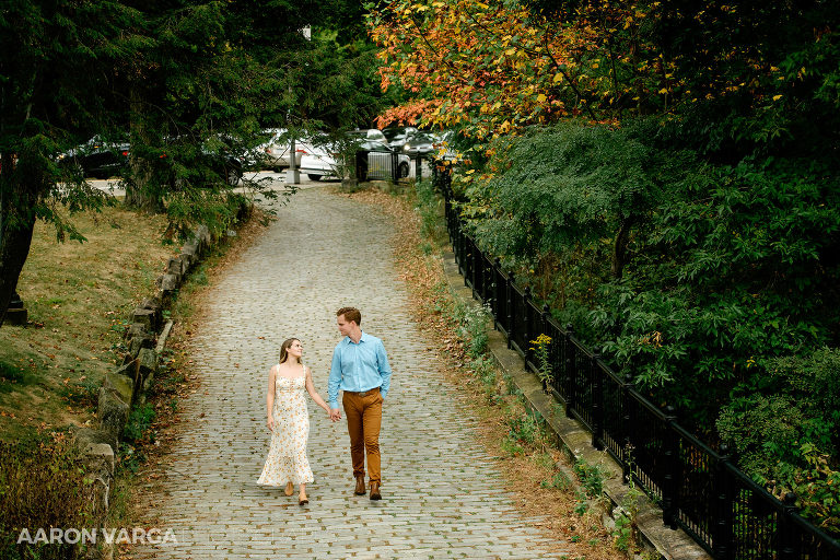 21 cobblestone walkway phipps conservatory(pp w768 h512) - Chelsey + Teddy | Schenley Park Engagement Photos