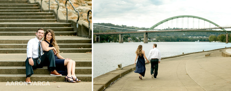 02 wheeling waterfront engagement photo(pp w768 h304) - Stephanie + Tyler | Wheeling Waterfront Engagement Photos