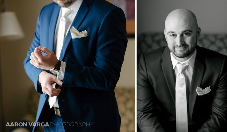 07 groom getting ready(pp w768 h448) - Liz + Josh | Chestnut Ridge Golf Resort Wedding Photos