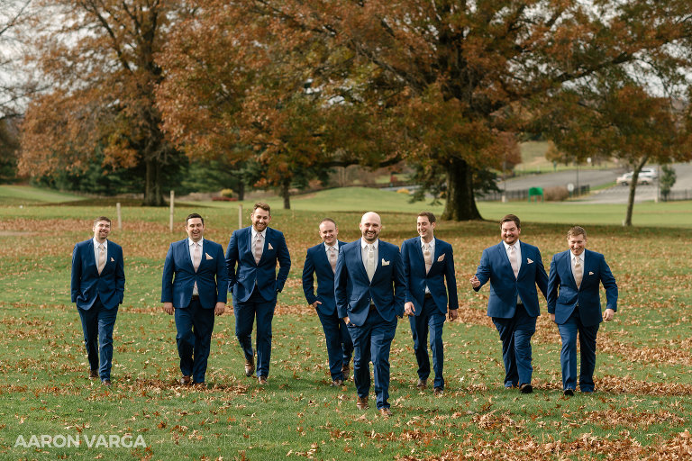 08 groomsmen fall wedding(pp w768 h512) - Liz + Josh | Chestnut Ridge Golf Resort Wedding Photos