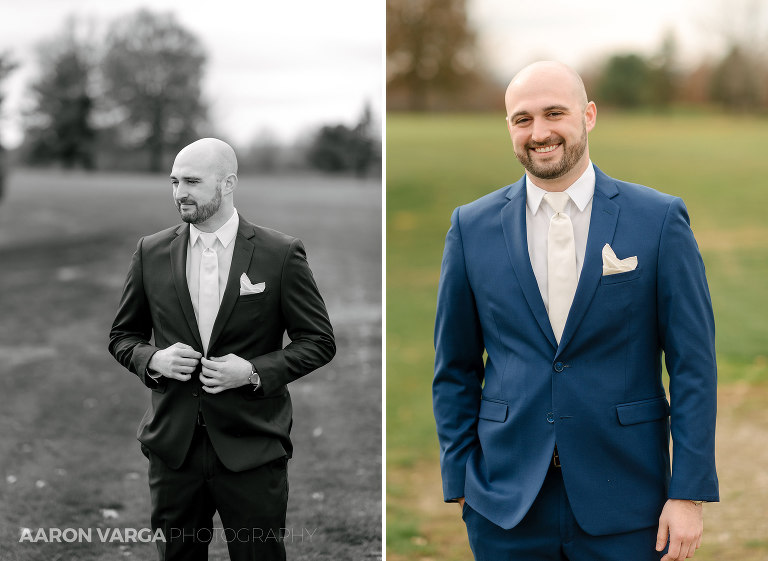 10 groom blue tux(pp w768 h561) - Liz + Josh | Chestnut Ridge Golf Resort Wedding Photos