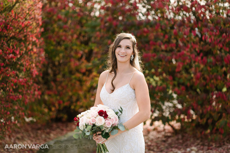 17 fall wedding bride(pp w768 h512) - Liz + Josh | Chestnut Ridge Golf Resort Wedding Photos