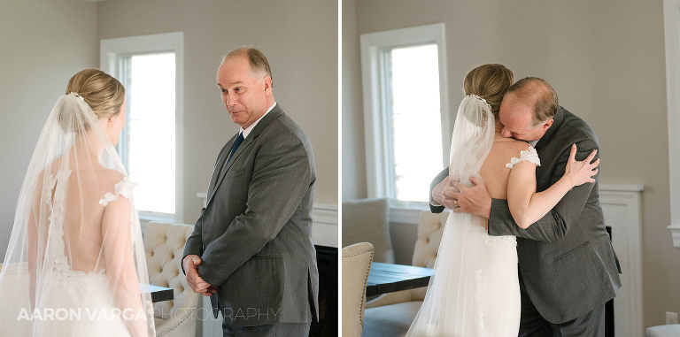 11 first look with bride and dad(pp w768 h381) - Kristen + Luke | Heinz History Center Wedding Photos
