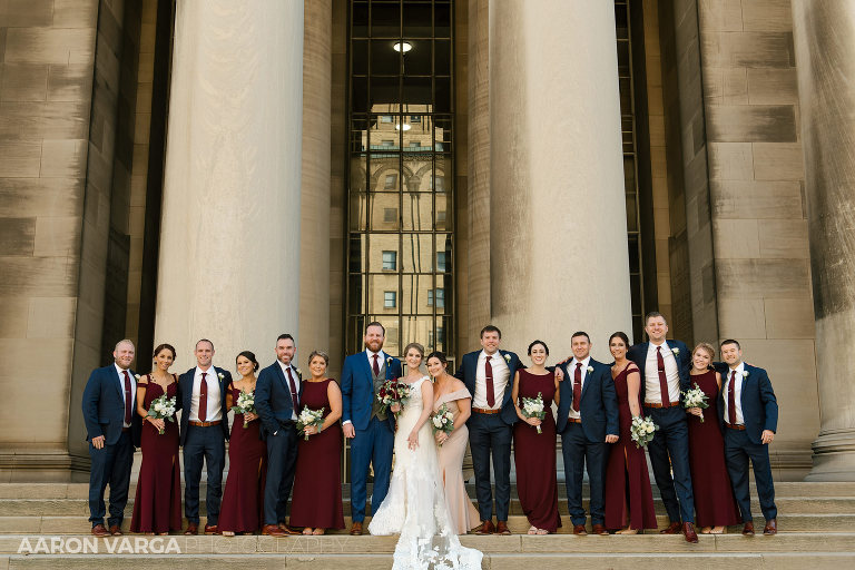 19 wedding at mellon pillars(pp w768 h512) - Kristen + Luke | Heinz History Center Wedding Photos