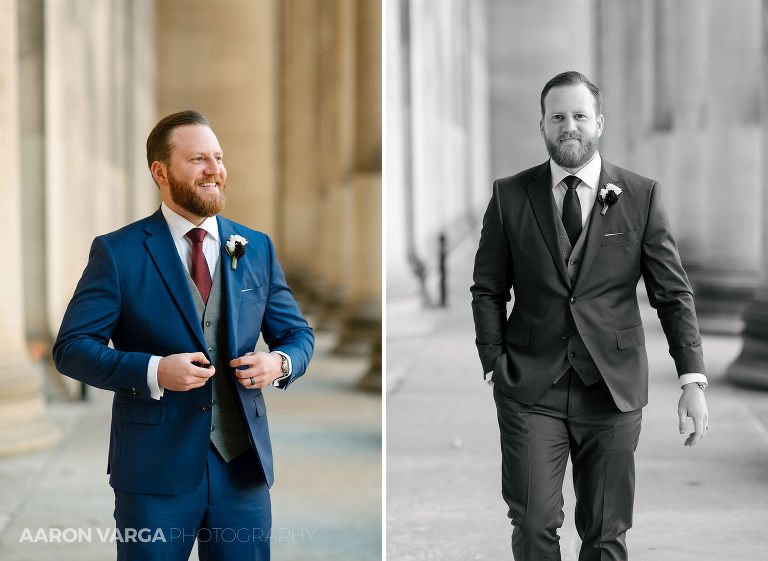 28 groom portrait(pp w768 h561) - Kristen + Luke | Heinz History Center Wedding Photos