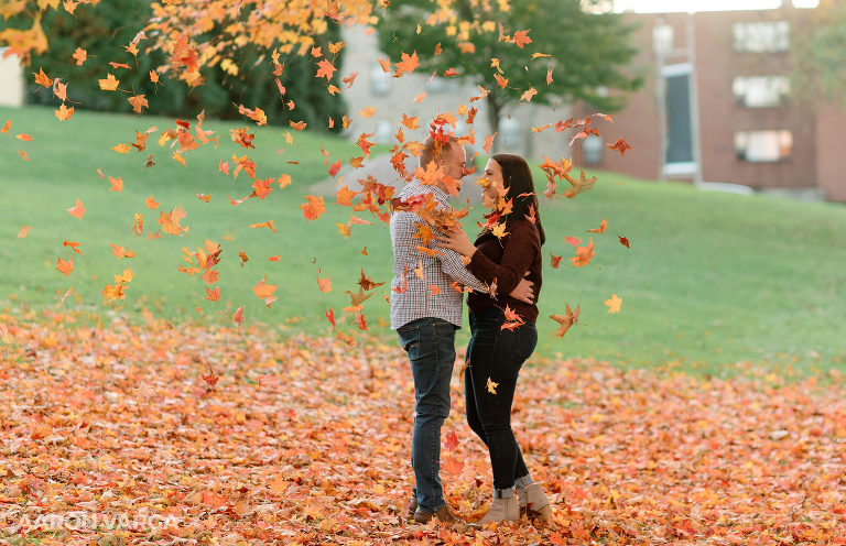 35 throwing leaves engagement session(pp w768 h496) - Samarah + Bryan | Mellon Park Engagement Photos