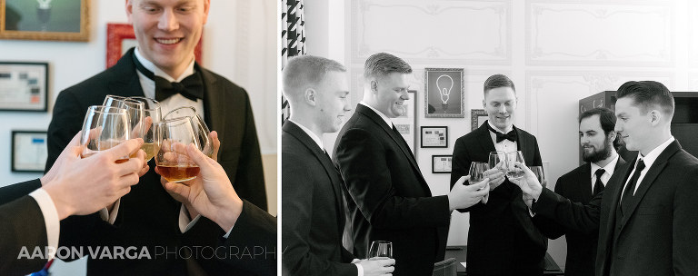 10 groomsmen whiskey shots(pp w768 h304) - Emily + Keith | Hotel Monaco