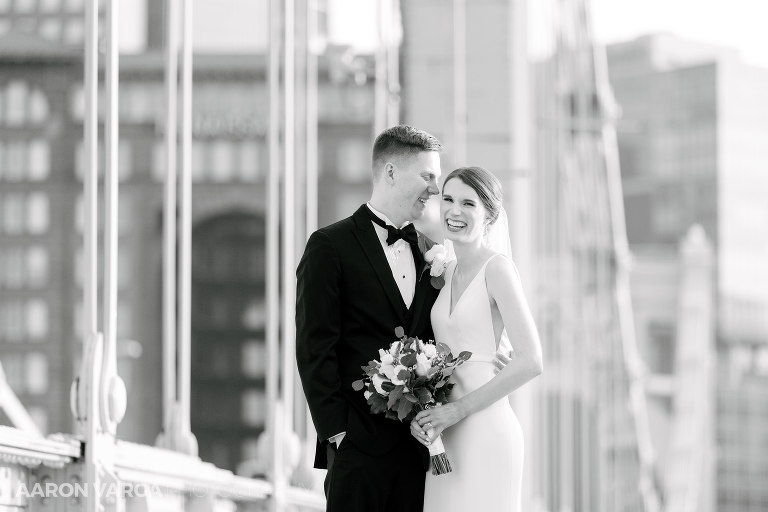 51 happy couple bride groom bridge(pp w768 h512) - Emily + Keith | Hotel Monaco