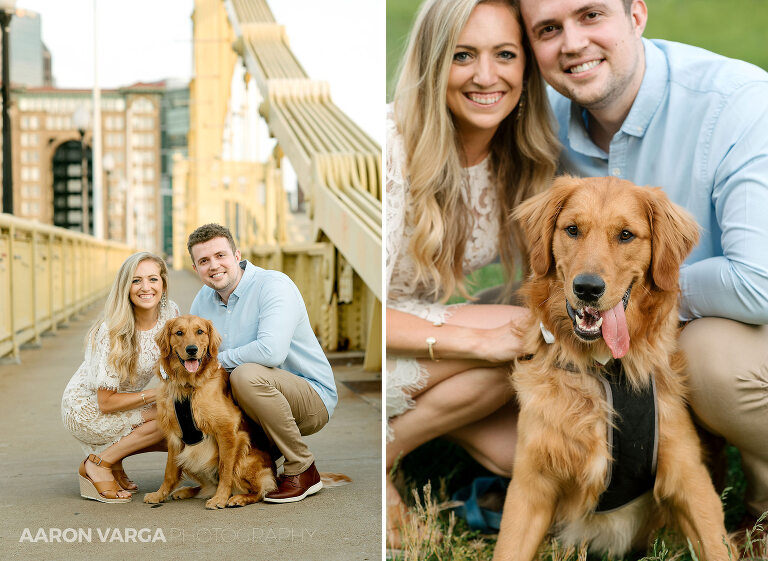 23 engagement photo with dog(pp w768 h561) - Missy + Joe | Mellon Park and North Shore Engagement Photos