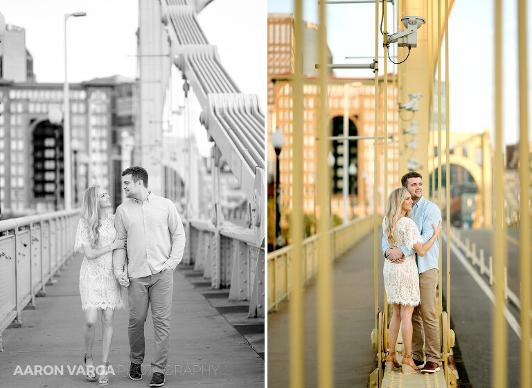 25 roberto clemente bridge engagement(pp w768 h561) - Missy + Joe | Mellon Park and North Shore Engagement Photos