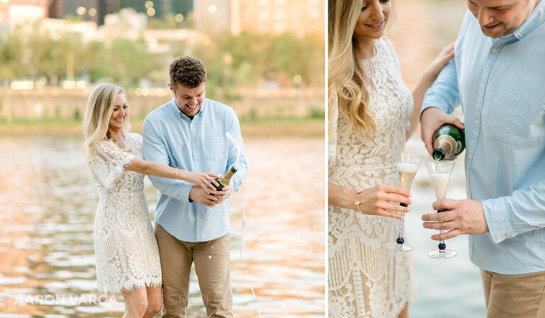 27 engagement photos with champagne(pp w768 h448) - Missy + Joe | Mellon Park and North Shore Engagement Photos