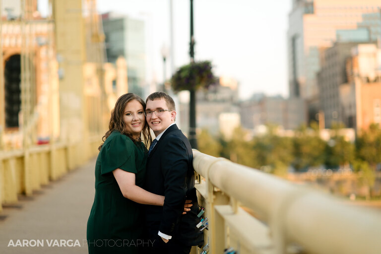 41 roberto clemente bridge engagement(pp w768 h512) - Sarah + Patrick | Mellon Park and North Shore Engagement Photos