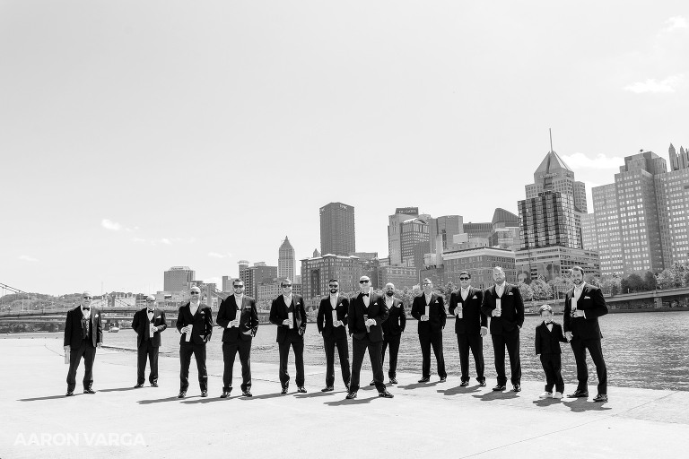09 pnc park groomsmen photos(pp w768 h512) - Kim + Aaron | Longue Vue Club Wedding Photos
