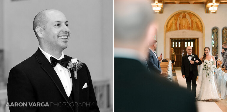 10 groom seeing bride church(pp w768 h381) - Kim + Aaron | Longue Vue Club Wedding Photos