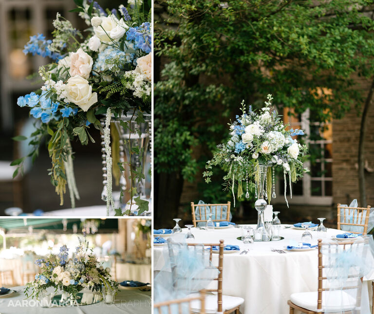 42 longue vue club wedding blue details(pp w768 h645) - Kim + Aaron | Longue Vue Club Wedding Photos