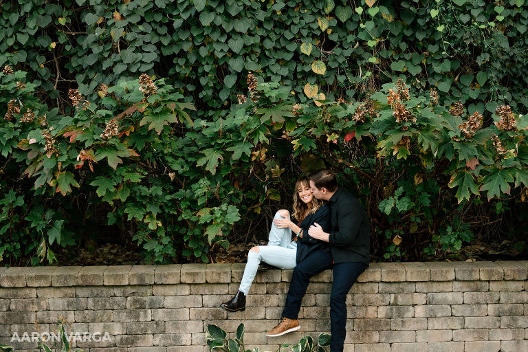 12 downtown pittsburgh ivy wall(pp w768 h512) - Lauren + Dave | Fall Downtown Engagement Photos