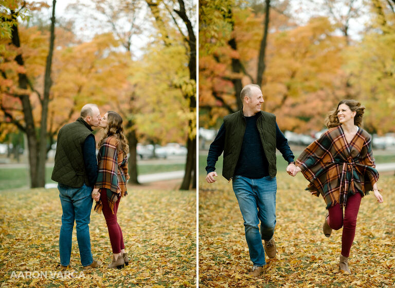 09 vivid fall engagement photos(pp w768 h561) - Chelsea + Matt | Schenley Park and Panther Hollow Engagement Photos