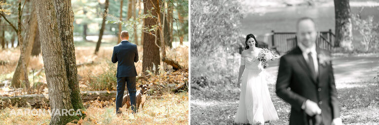 04 cook forest wedding first look(pp w768 h253) - Morgan + Greg | Cook Forest State Park Elopement Photos