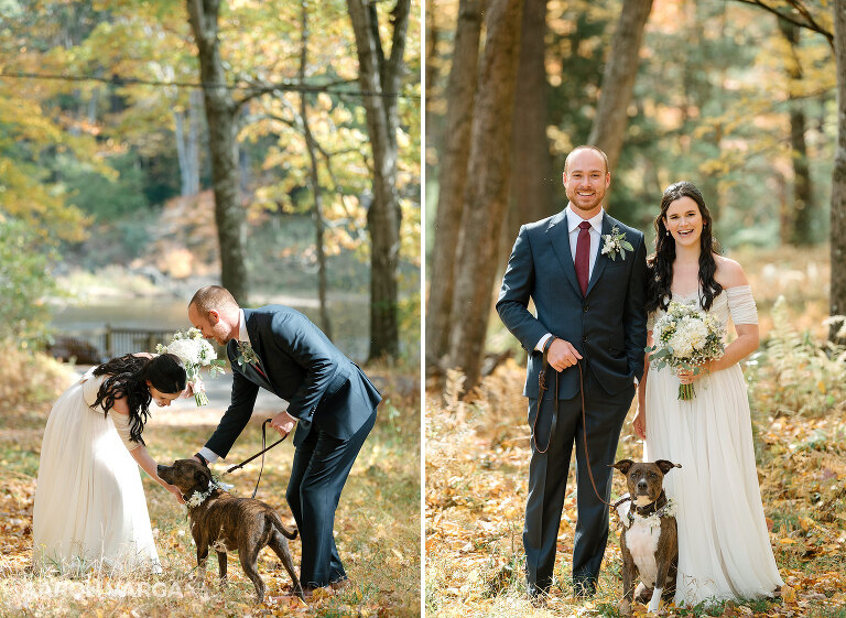 06 cook forest elopement with dog(pp w768 h561) - Morgan + Greg | Cook Forest State Park Elopement Photos