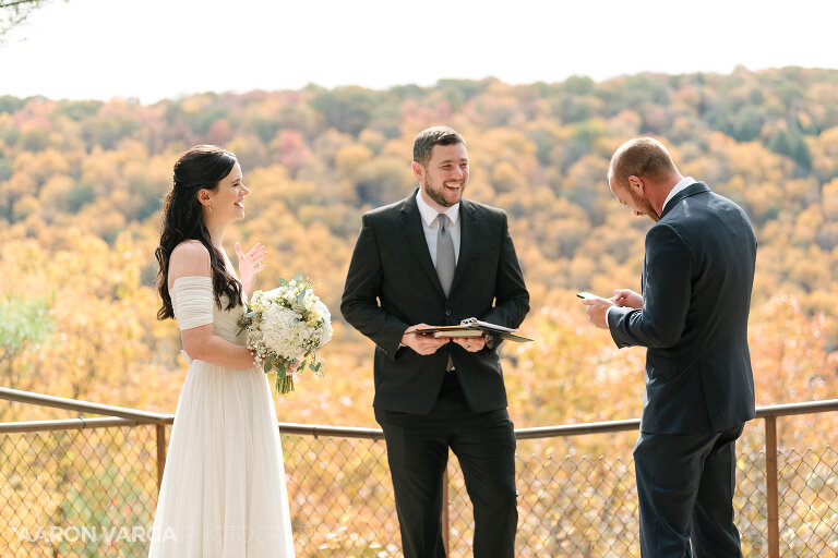12 cook forest seneca point wedding(pp w768 h512) - Morgan + Greg | Cook Forest State Park Elopement Photos