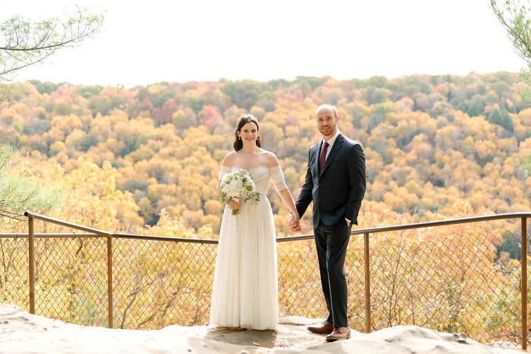 18 bride groom cook forest seneca point(pp w768 h512) - Morgan + Greg | Cook Forest State Park Elopement Photos