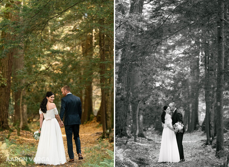 31 elopement photos fall in the woods(pp w768 h561) - Morgan + Greg | Cook Forest State Park Elopement Photos