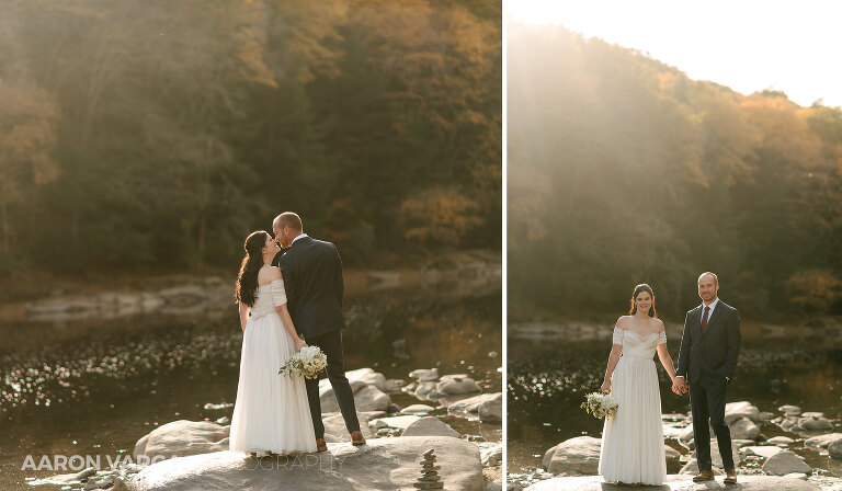19 clarion river sunset elopement photos fall(pp w768 h448) - Morgan + Greg | Cook Forest State Park Elopement Photos (Part 2)