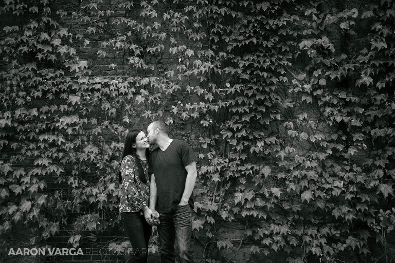 23 strip district ivy wall photos(pp w768 h512) - Morgan + Greg | Strip District Engagement Photos
