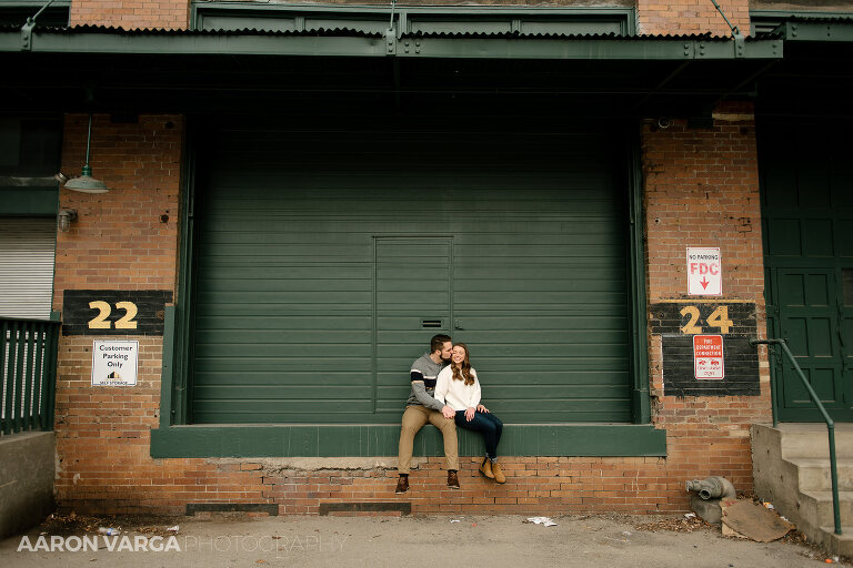 14 pittsburgh highline engagement photos garage(pp w768 h512) - Nolan + Sadie | Mt. Washington and The Highline Engagement Photos