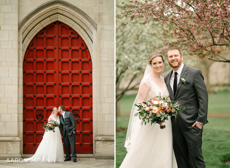 14 red door cathedral of learning(pp w768 h561) - Kelli + Ian | Phipps Conservatory Wedding Photos