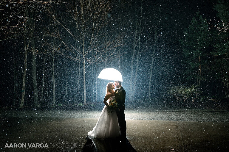 33 magmod off camera flash wedding rain(pp w768 h511) - Allison + Bill | Oak Lodge Wedding Photos