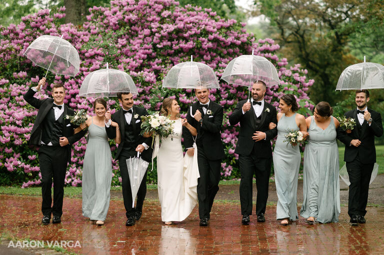 15 succop conservancy rainy wedding bridal party(pp w768 h511) - Chelsey + Teddy | Succop Conservancy Wedding Photos