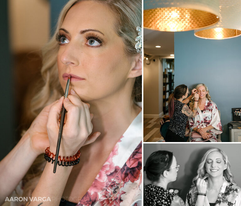 01 studio raw wedding makeup(pp w768 h657) - Missy + Joe | Omni William Penn Hotel Wedding Photos