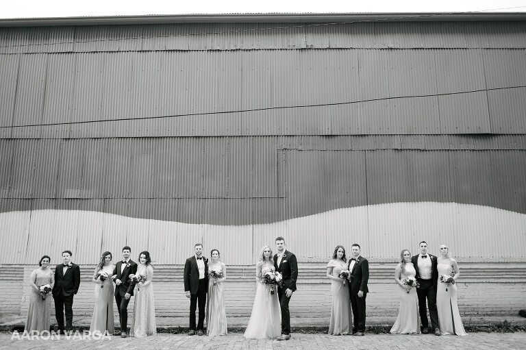 13 pittsburgh highline bridal party photo(pp w768 h511) - Missy + Joe | Omni William Penn Hotel Wedding Photos