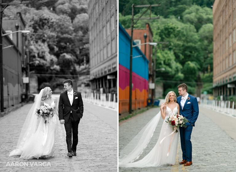 26 bride groom pittsburgh highline(pp w768 h561) - Missy + Joe | Omni William Penn Hotel Wedding Photos