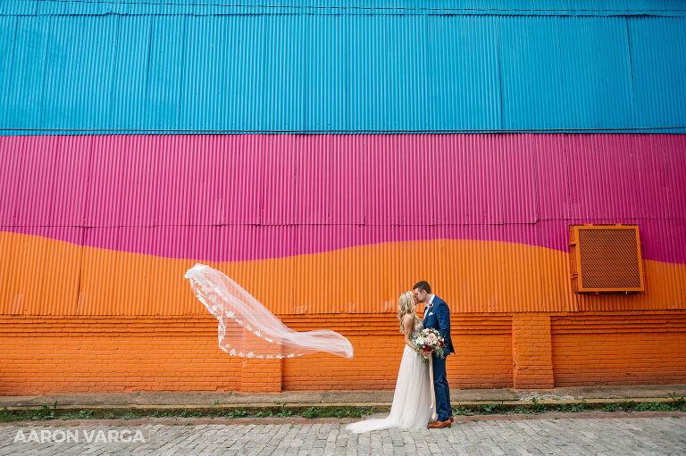 30 veil in wind wedding photo(pp w768 h511) - Missy + Joe | Omni William Penn Hotel Wedding Photos