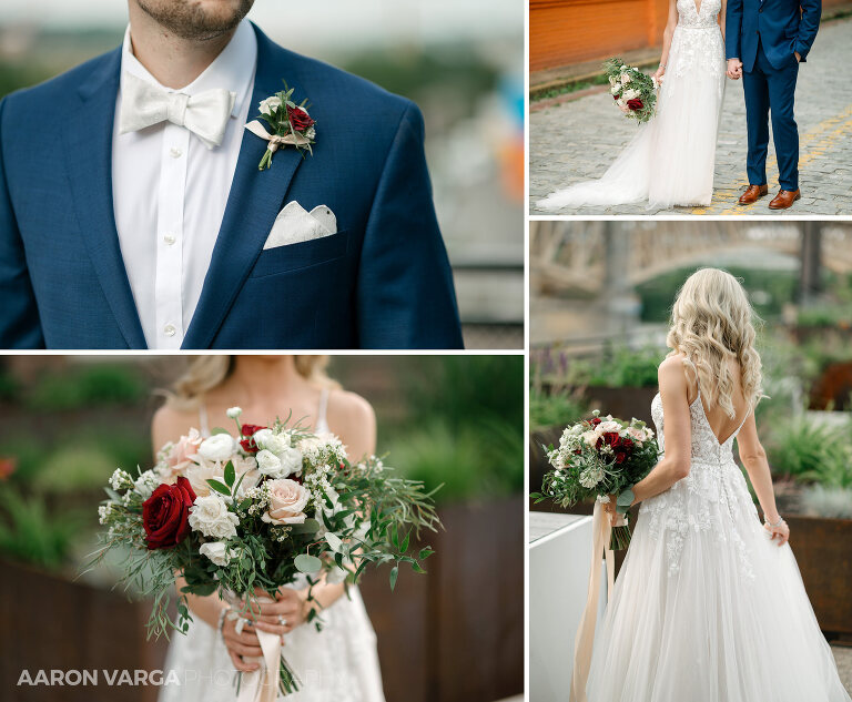36 pittsburgh highline wedding flowers(pp w768 h633) - Missy + Joe | Omni William Penn Hotel Wedding Photos