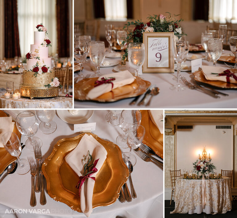43 omni william penn wedding reception details(pp w768 h708) - Missy + Joe | Omni William Penn Hotel Wedding Photos